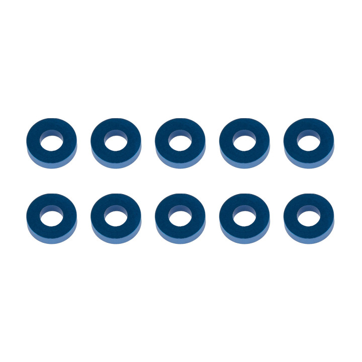 AS31389 ASSOCIATED WASHERS 7.8 x 3.5 x 2.0mm BLUE ALUMINIUM (10) Team Associated RSRC