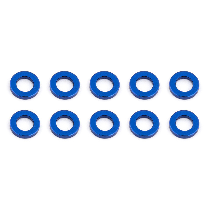 AS31382 ASSOCIATED BALLSTUD WASHERS 5.5 x 1.0mm BLUE ALUMINIUM x10 Team Associated RSRC