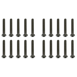 AS25189 M3 X 22 BUTTON HEAD HEX SCREW (10) Team Associated RSRC