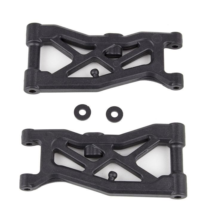 AS92328 Rc10B74.2 Ft F Ront Susp. Arms Gull Wing Carb Team Associated RSRC