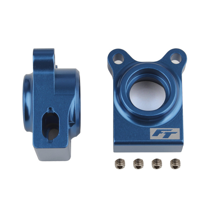 AS92270 Ft B74.1 Rear Hubs Blue Aluminium Team Associated RSRC
