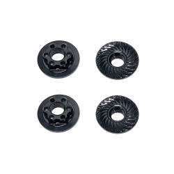 AS92254 Ft Nuts - M4 Low Profile Wheel Nuts Black Team Associated RSRC