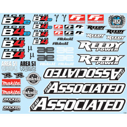 AS81588 Planche de décoration RC8B4 Team Associated RSRC
