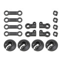 Rc8B4 Spring Cups And Shock Rod Ends