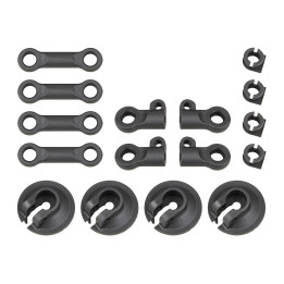 AS81512 Rc8B4 Spring Cups And Shock Rod Ends Team Associated RSRC