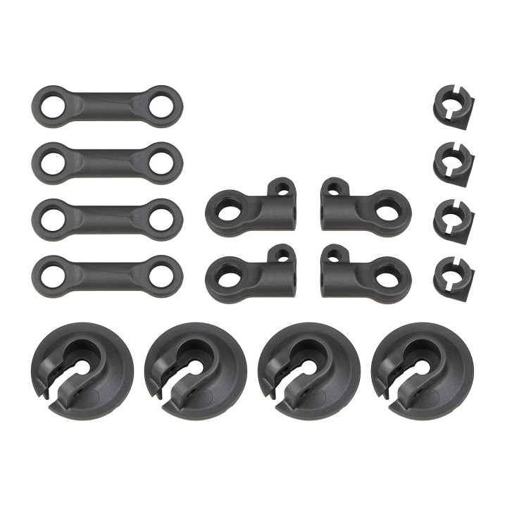 AS81512 Rc8B4 Spring Cups And Shock Rod Ends Team Associated RSRC