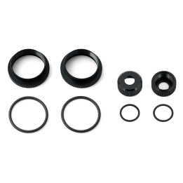 AS81492 Colliers de serrage et joints d'amortisseurs de 16mm noir RC8 B4 / B4e Team Associated RSRC