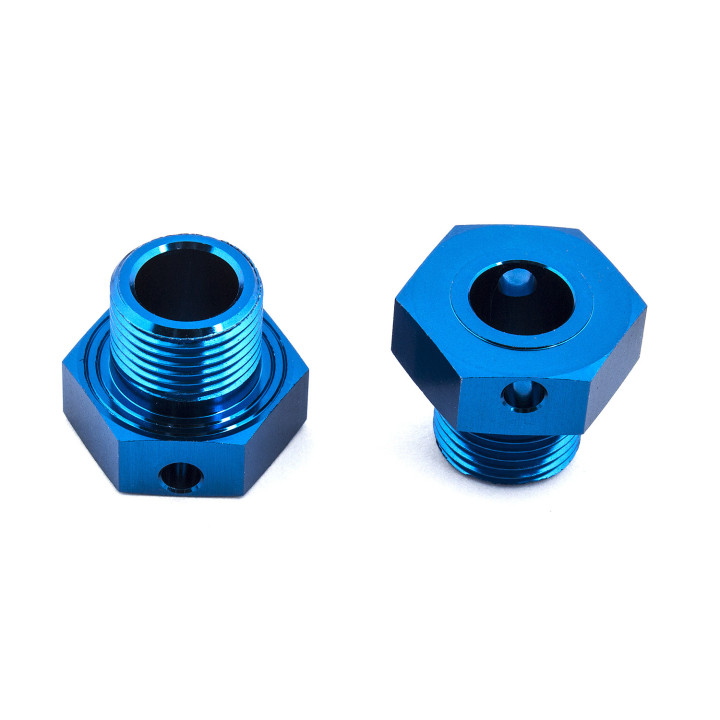 AS81080 Hexagones de roue large, +2mm RC8 B4 / B4e Team Associated RSRC