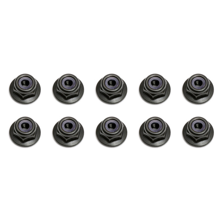 AS25612 M3 Flanged Locknuts Team Associated RSRC