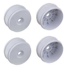 AS89296 83mm 1/8Th Buggy Wheels White (4) Team Associated RSRC
