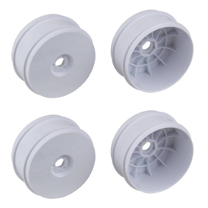 AS89296 83mm 1/8Th Buggy Wheels White (4) Team Associated RSRC
