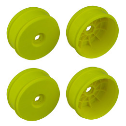 AS89297 Jantes Jaunes 83mm RC8 B4 / B4e(4) Team Associated RSRC