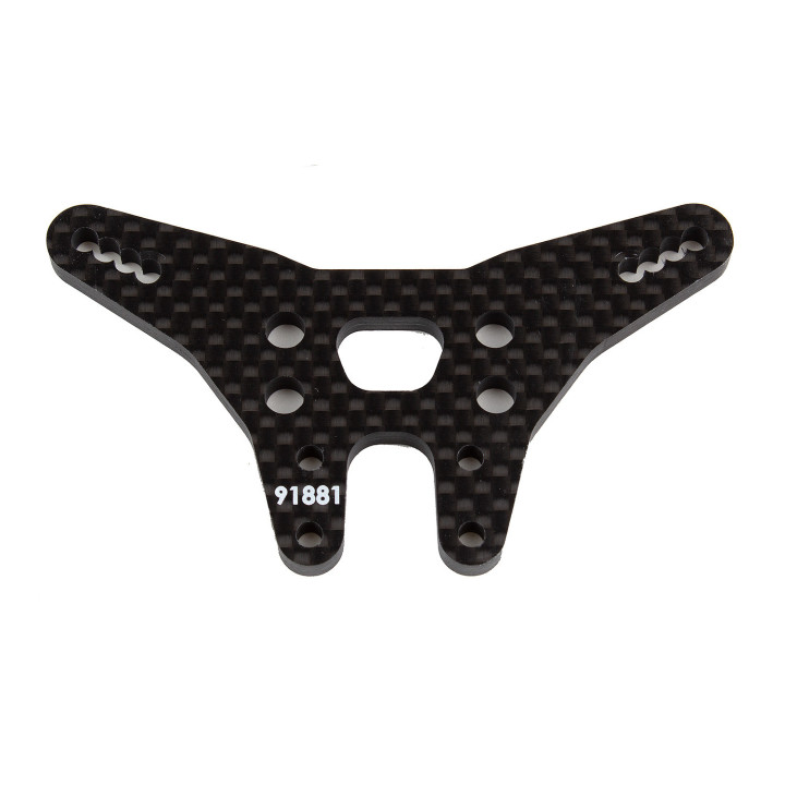 AS91881 B6.3 Rear Wide Shock Tower Carbon Fibre Team Associated RSRC