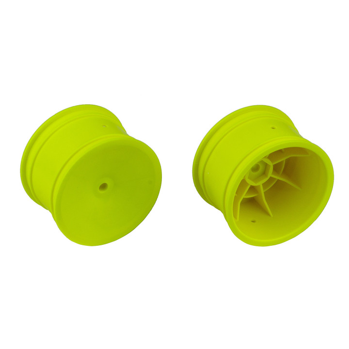 AS9696 2WD/4WD Rear Wheels, 12 mm Hex, Yellow  RSRC