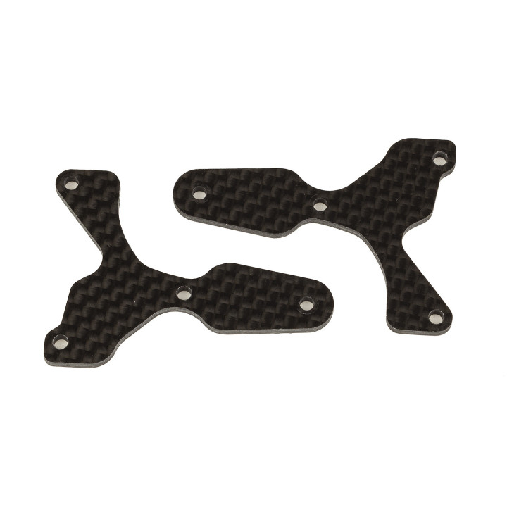 AS81532 Inserts carbone pour triangle inférieur avant 2,0 mm RC8B4/E Team Associated RSRC