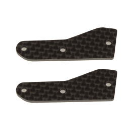 AS81537 Rc8B4 Ft Front Upper Susp. Arm Inserts Carbon Team Associated RSRC