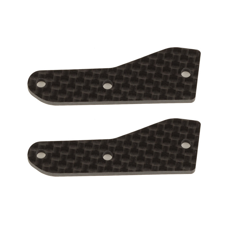 AS81537 Rc8B4 Ft Front Upper Susp. Arm Inserts Carbon Team Associated RSRC