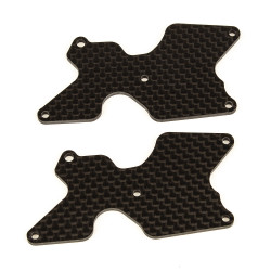 AS81542 Rc8B4 Ft Rear Suspension Arm Inserts, Carbon Team Associated RSRC