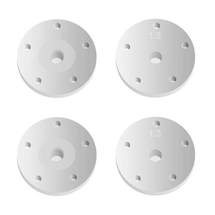 AS81206 Pistons d'amortisseurs 5x1.3mm conique RC8B4/E (4) Team Associated RSRC
