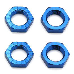 AS81082 Ecrous de roues 17mm bleu, RC8B4/E (4) Team Associated RSRC