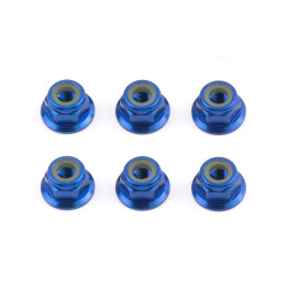 AS31551 Ecous nylstop M4 épaulés aluminium bleu RC8B4/E (6) Team Associated RSRC
