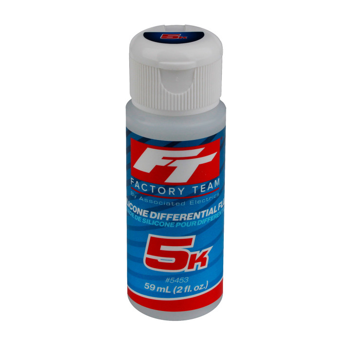 AS5453 Huile silicone de différentiel, 5,000 cSt, 59ml Team Associated RSRC
