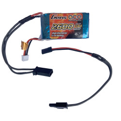 GE6-2600H-2JRS Gens Ace RX battery ready to go with soldered plug Kyosho/HB/Tekno type Gens ace RSRC