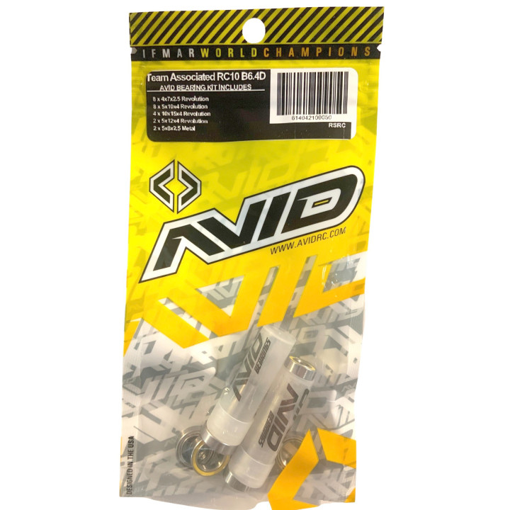 AV-AE-B624D Kit roulements Revolution pour Team Associated RC10 B6.4D Avid RC RSRC
