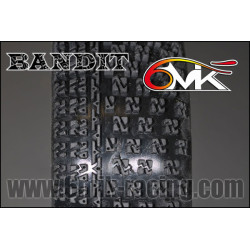 TKU8 6mik Bandit Tires + White Ultra 1/8 Buggy Rims (2) 6MIK-Racing RSRC