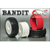 TKU8 6mik Bandit Tires + White Ultra 1/8 Buggy Rims (2) 6MIK-Racing RSRC