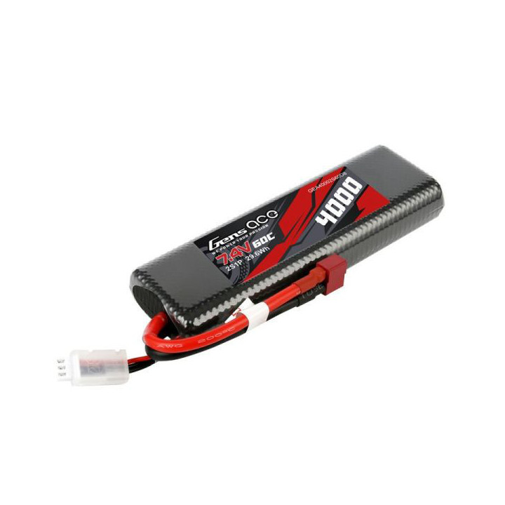 GE3-4000-2D-60 Gens ace Bashing LiPo 2S 7.4V-4000-60C (Deans) 139x47x23mm 225g Gens ace RSRC