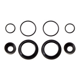 AS91909 12Mm Shock Collar& Seal Retainer Set - Black Team Associated RSRC