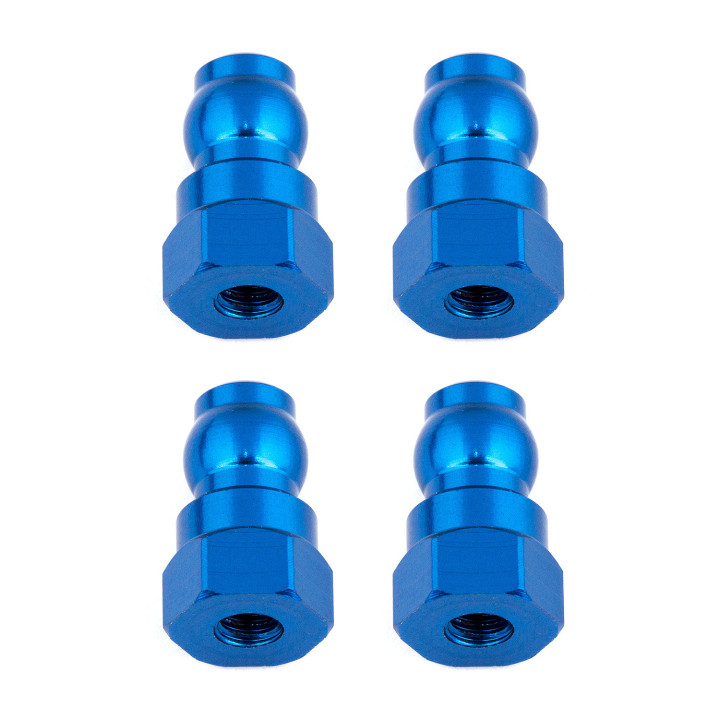 AS91816 Support haut amortisseur, Bleu 12mm RC10T6.2 Team Associated RSRC