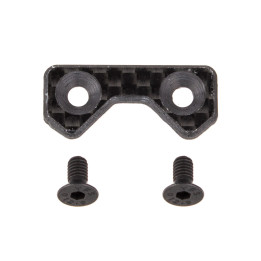 AS91916 One-Piece Front Wing Button, carbon fiber RC10B6.4 Team Associated RSRC