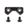 AS91916 One-Piece Front Wing Button, carbon fiber RC10B6.4 Team Associated RSRC