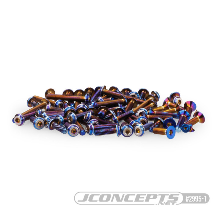 2995 Titanium Top Hat Screw Set, Upper RC10B6.4 Jconcepts RSRC