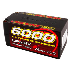 GE4RL-6000H-4T5S Batterie LiPo 4S HV 15.2V 6000mAh 130C Shorty Gens ace RSRC