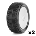 Pneus avant Buggy 1/10 4x4 Challenger Jetko sur jantes (2)