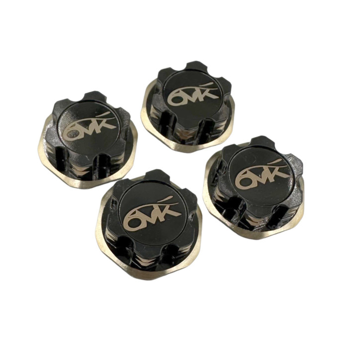 PW0100L Ecrous de roues laiton borgnes 6mik (4) Optima RSRC