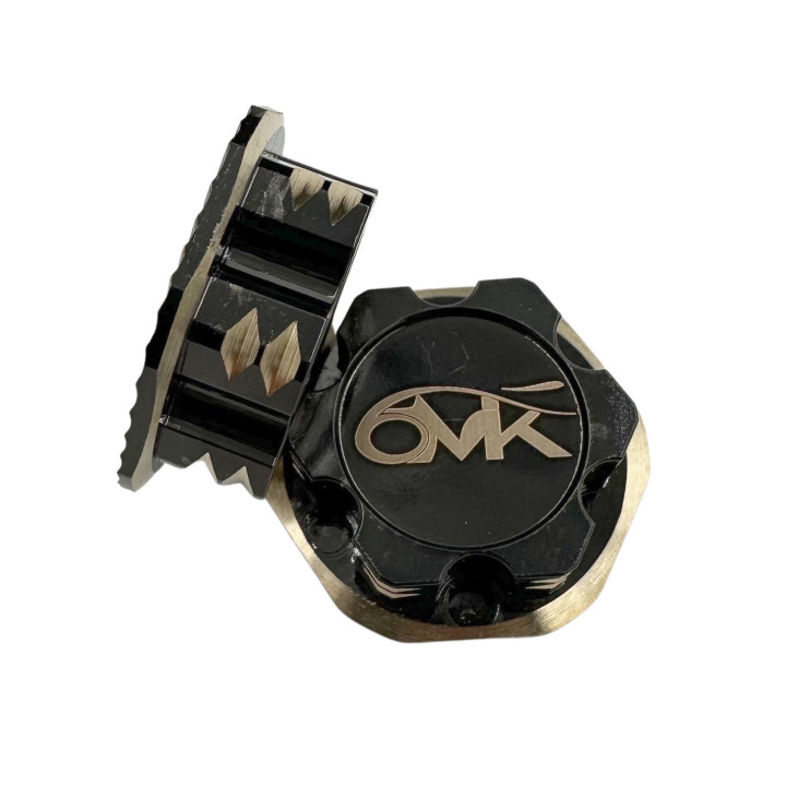 PW0100L Ecrous de roues laiton borgnes 6mik (4) Optima RSRC