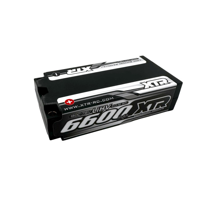 XTR-0304 Batterie XTR lipo 6600mAh HV 2S 7,6V shorty 150C XTR RSRC