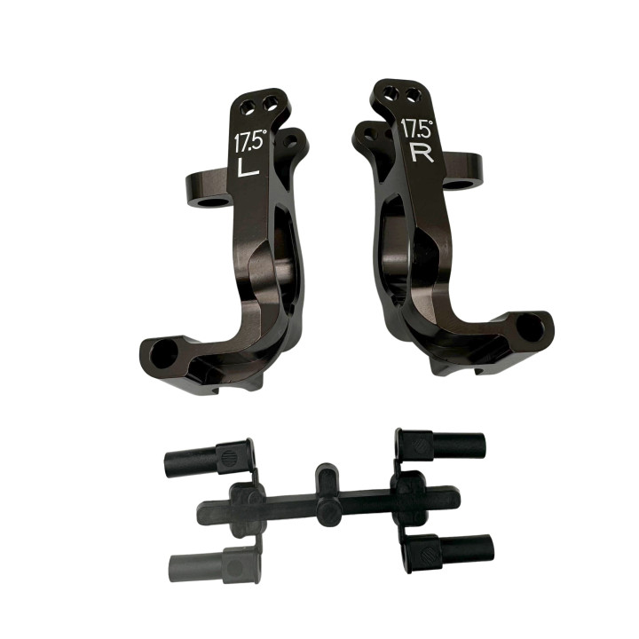 IFW474B Etriers avants Inferno MP10/MP9 (17.5 degrés) aluminium IFW474 Kyosho RSRC