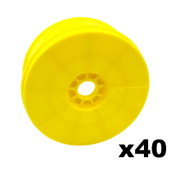40xJK611001YRT Pack of 40 Yellow Revo 83mm Jetko Dish Wheels (20 pairs) Jetko RSRC