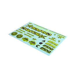 F89004-YLOP Planche de stickers Sparko F8 Jaune Fluo Sparko RSRC