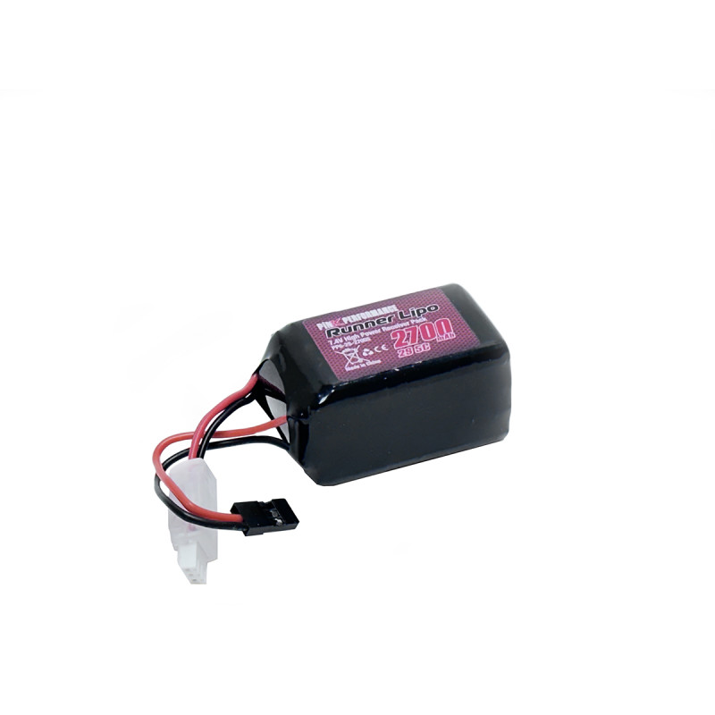 PP6-2S-2700H Battery Runner Rx LiPo 2S 7.4V-2700 (JR) Hump Pink Performance Pink performance RSRC