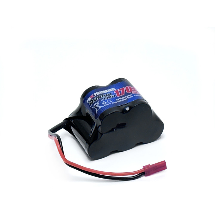 PP6-1700H Batterie Runner Rx NiMh 6.0V 1700mAh (Dual JR-JST) Pink Performance Pink performance RSRC