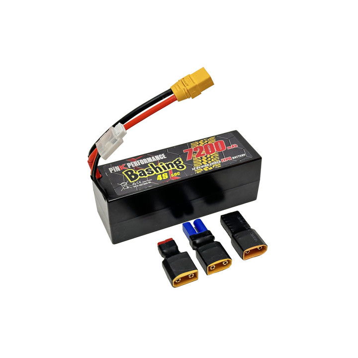 PP3-4S7200-M Battery Bashing LiPo 4S 14.8V 7200mAh 50C (Multi) Pink Performance Pink performance RSRC