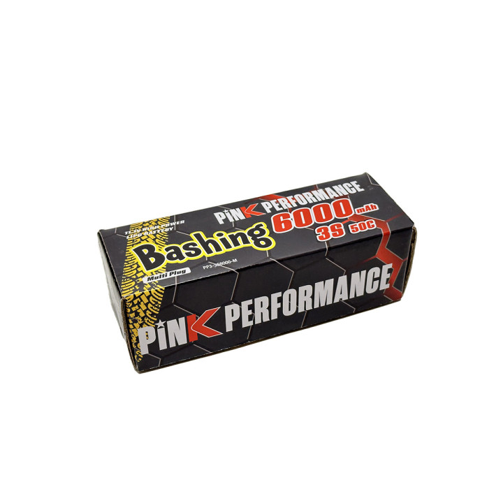 PP3-3S6000-M Battery Bashing LiPo 3S 11.1V 6000mAh 50C (Multi) Pink Performance Pink performance RSRC