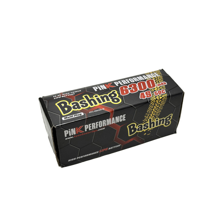 PP3-2S6300-M Batterie Bashing LiPo 2S 7.4V 6300mAh 50C (Multi) Pink Performance Pink performance RSRC