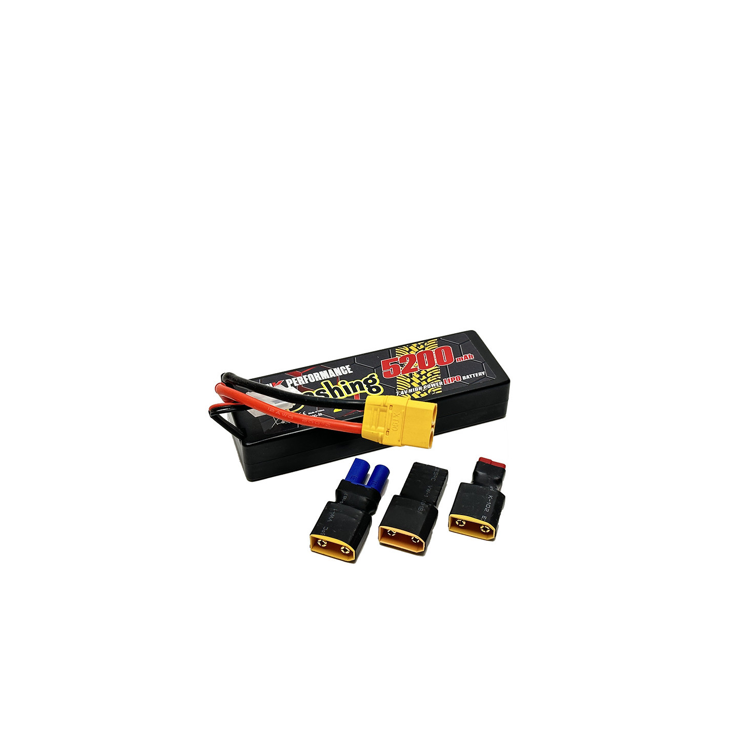 Battery Bashing LiPo 2S 7.4V-5200-50C (Multi) Pink Performan